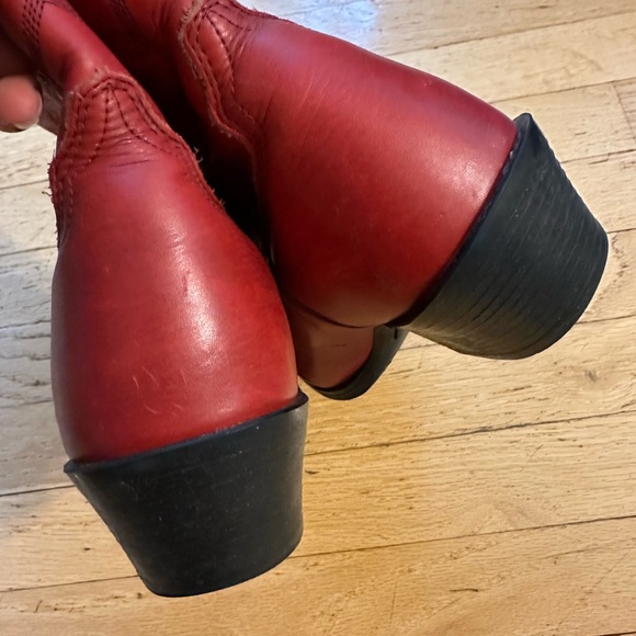Ariat Women’s 7B Heritage Western Performance Red Boots Round Toe - Picture 7 of 10